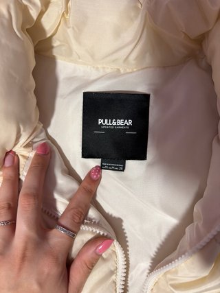 Chaleco Pull&Bear Beige/Blanco
