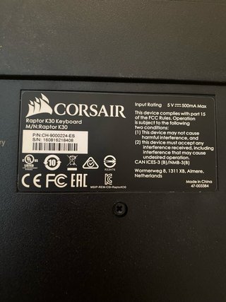 Tastiera Corsair K30 Gaming