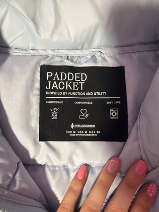 Chaleco acolchado Stradivarius azul