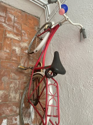 Bicicleta de paseo roja