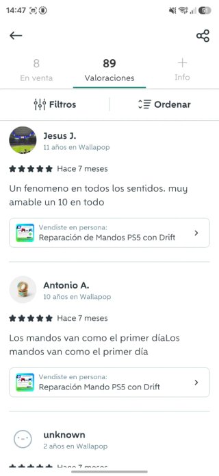 Reparación Mando PS5 - Joysticks TMR Sony