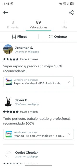 Reparación Mando PS5 - Joysticks TMR Sony