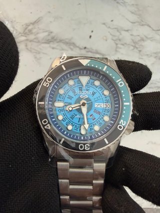 Seiko Custom Mod Reloj Automático Azul