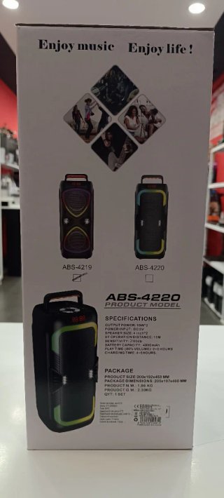 Altavoz Portable Speaker Wireless ABS-4220