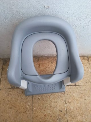 Adaptador de baño para niños gris