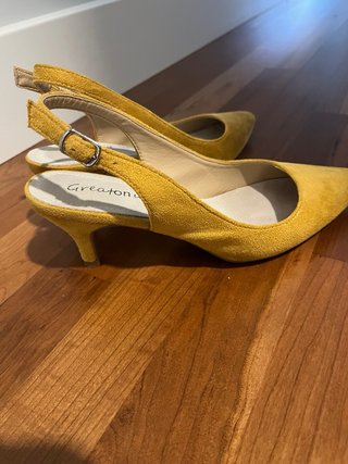 Zapatos tacon de ante