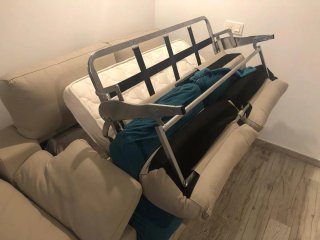 2 Sofás Cama Beige 3+2 Plazas,450€ los 2 juntos.