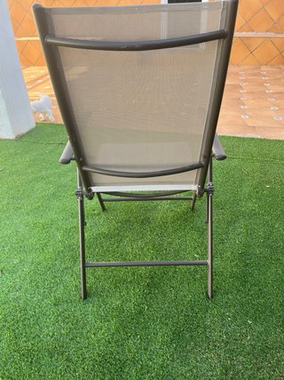 Silla exterior extensible beige/gris( solo JAEN).