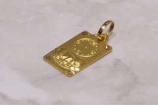 PLACA BEBÉ-RELOJ, ORO 18K/1.5g