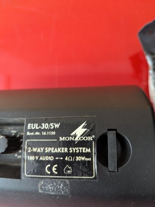 Altavoces Monacor 30W (2 unid.) interior/exterior