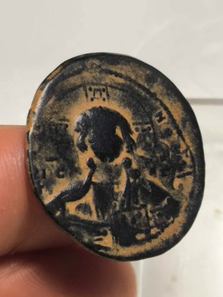 Moneda Bizantina Follis Romanus III