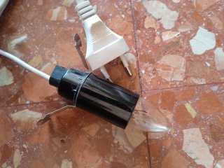 Cable con interruptor y portalámparas