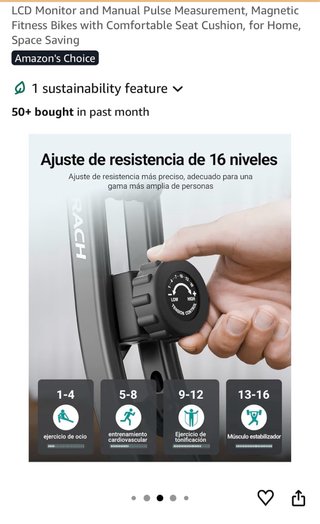 Bicicleta Estática MERACH Pieghevole 4 in 1