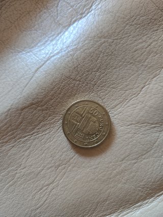 Moneda 50 céntimos Euro 2002