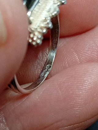 Anillo Plata Ley Labradorita Azul
