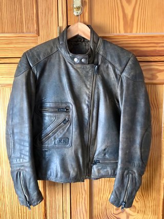 Chaqueta Moto Mujer Cuero Marrón