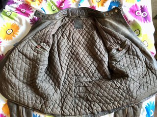 Chaqueta Moto Mujer Cuero Marrón