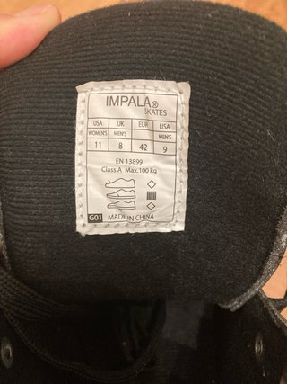 Patines Impala Negros Talla 42