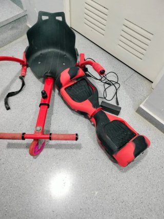 Hoverboard con silla, dura poco la bateria