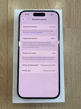IPHONE 15 PRO 128GB BIANCO USATO + FATTURA