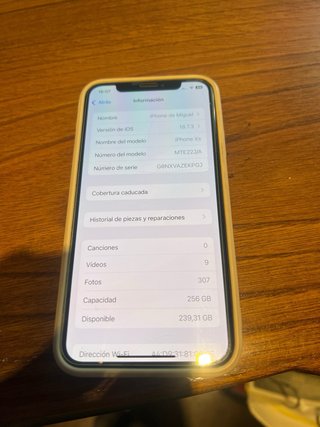 iPhone XS 256GB Argento
