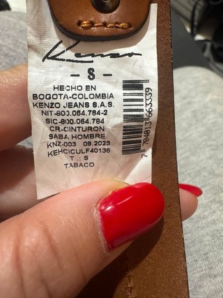 Cintura Uomo Kenzo Nuova Marrone