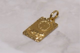 PLACA BEBÉ-RELOJ, ORO 18K/1.9g