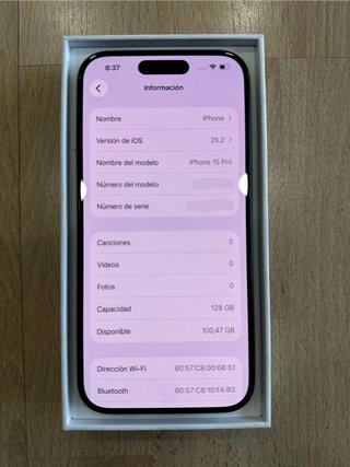 IPHONE 15 PRO NERO 128GB + FATTURA