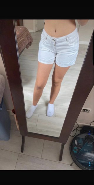 Shorts blancos mujer