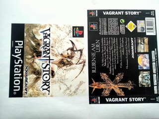 Vagrant Story PS1 Carátula Reemplazo
