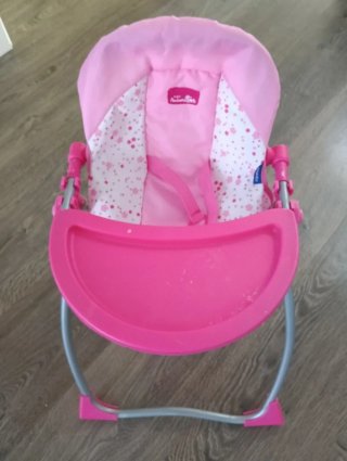 Hamaca para muñecas color rosa
