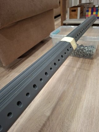 Largueros Estantería Metálica Gris