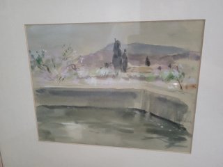 Cuadro original Pedro Serna. Acuarela de 28x 20 cm