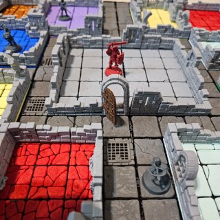 Tablero modular para juegos de mesa.