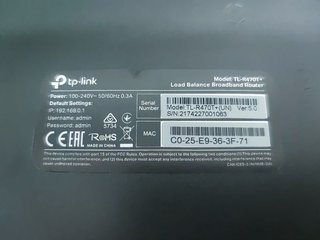 Router multi-wan - TL-R470T+ TP-LINK, Gris