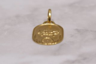 MEDALLA BEBÉ-CUNA-RELOJ, ORO 18K/2.0g