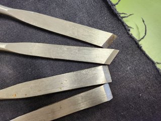 Set scalpelli legno vintage