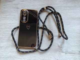 Funda Protectora y cordón Negros para Honor 90