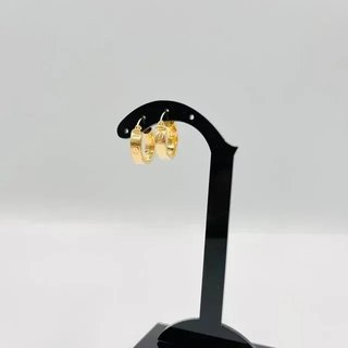 Pendientes Aro Tornillo Oro 18K