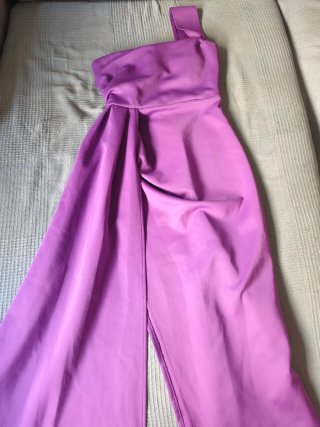 Vestido fiesta morado talla S.