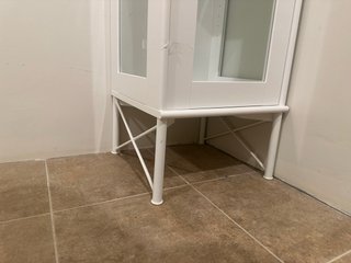 Vetrina Bianca in Cristallo e Metallo di Ikea