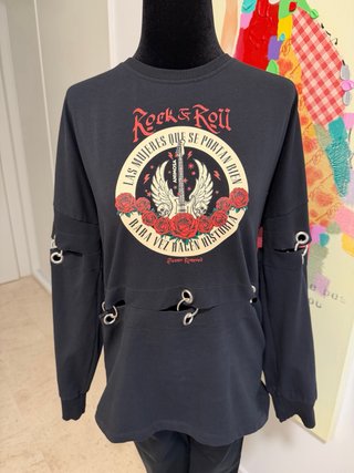 Sudadera Rock & Roll Negra