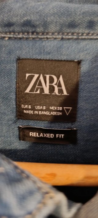 Camisa vaquera Zara Talla S