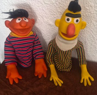 Marionetas Vicma Epi y Blas Barrio Sésamo