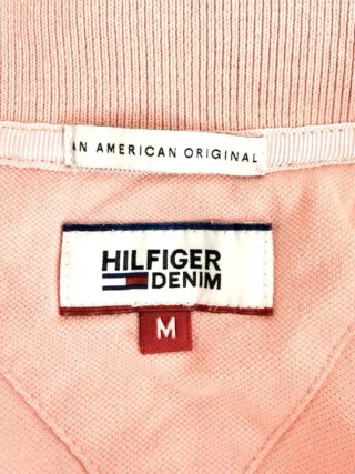 Tommy Hilfiger Denim Polo Donna M Rosa Logo Cotone
