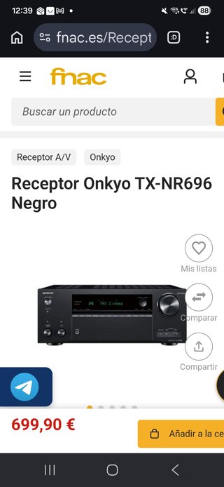 Onkyo TX-NR696 Receptor Amplificador AV THX Dolby.
