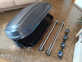 Cofre de techo y juego de barras de aluminio