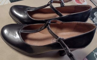 Zapatos DI FONTANA Talla 37 Negros/Plata