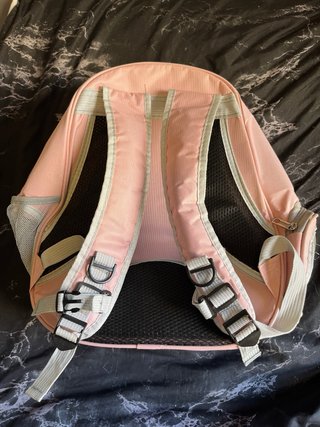 Mochila transportín para gatos transparente