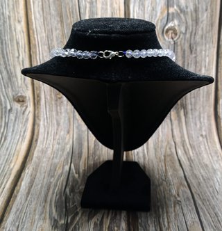 Collar Cuarzo Transparente Facetado